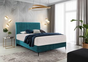 Pat tapitat, boxspring, 180x200 cm, Blanca 1, Eltap (Culoare: Verde lucios)