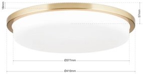 Plafoniera LED moderna LEROX 40cm alama mat
