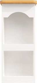 Masă de bar extensibilă cu rotire 360°, 6 sertare și raft lateral pentru gustări, 137-203x39x90 cm, Alb