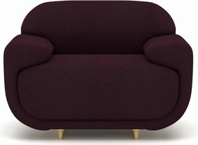 Fotoliu lemn masiv Viera Bergère, 105 × 105 × 75 cm