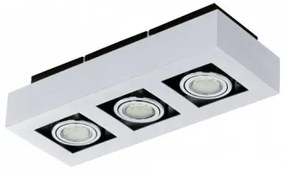 Spot aplicat 3 becuri GU10 LED LOKE 1 91354 Eglo