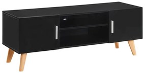 247308 vidaXL Comodă TV, negru, 120 x 40 x 46 cm, MDF