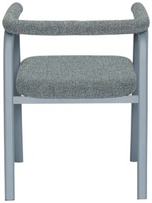 Set de scaune de sufragerie gri cu cotiere 2 buc. tapițat Ecto – Hübsch