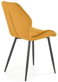 Scaun K453 velvet mustariu