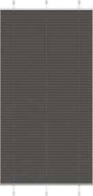 vidaXL Jaluzea plisată negru 105x200 cm Lățime țesătură 104,4 cm
