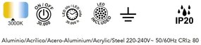 Lustra/Pendul LED reglabil CALICE alb 16W