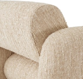 Fotoliu modern LUX Vesper, Boucle sonata cream