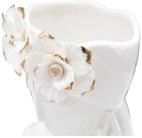 Vază din porțelan Mauro Ferretti Young Woman, alb