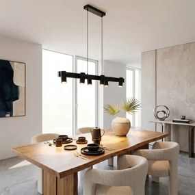 Brilagi - Lustră suspendată pe cablu SELE 6xGU10/30W/230V neagră