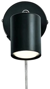 Aplica de perete cu spot directionabil design modern Explore negru