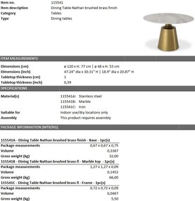 Masa moderna design LUX Nathan 115541 HZ