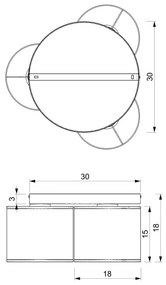 Lustră aplicată LOFT SHADE 3xE27/60W/230V neagră