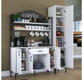 Set dulapuri bucătărie Jenaretta 49 (alb + negru). 1107098