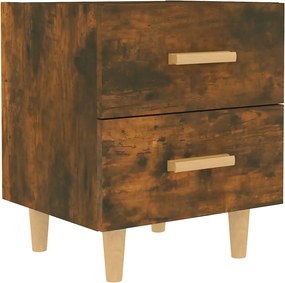 vidaXL Noptieră, stejar fumuriu, 40x35x47,5 cm
