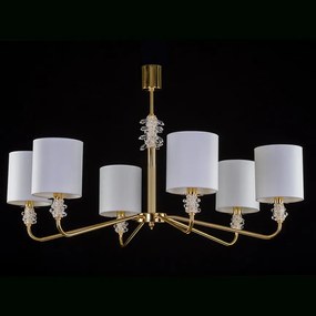 Candelabru 5 brate LUX design modern, Cristal Bohemia Exclusive TRINITY 02-CH