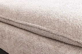 Taburete confortabil, suport pentru picioare Heaven 100cm, boucle sampanie bej