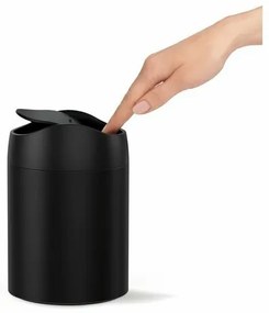 Coș de gunoi Simplehuman pentru masă MINI 1,5 l, negru