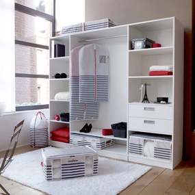 Cutie de depozitare cu vid pentru haine Compactor Mariniere, 125 l