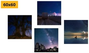 Set tablouri natura misterioasă de noapte