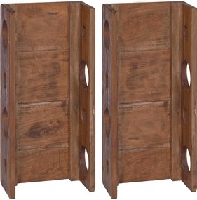 vidaXL Rastel Maro 24 x 13 x 54 cm Lemn masiv de mahon