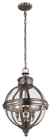Lustră pe lanț Feiss FE-ADAMS-3P-ANL ADAMS 3xE14/60W/230V bronz