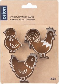 Forme de aluat 3 buc. cu model de Paști – Orion