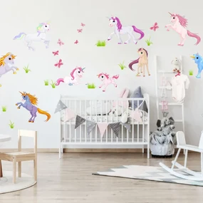 INSPIO Autocolante pentru cameră - Unicorni
