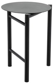 Scaun negru din metal Disc – Zone