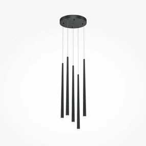 Lustra LED cu 5 pendule design modern Cascade negru