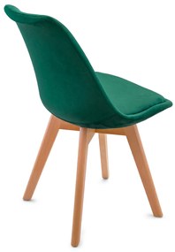 Scaune de sufragerie 4buc stil scandinav Green Glamor
