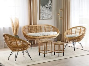 Set mobilier de grădină Marza (maro deschis. 1081224
