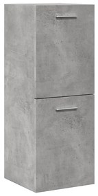 vidaXL Dulap suspendat de baie, gri beton, 30x30x80 cm, lemn prelucrat