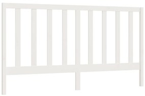 817706 vidaXL Tăblie de pat, alb, 186x4x100 cm, lemn masiv de pin