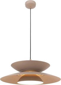 Lustra LED suspendata metal bej Mayumi