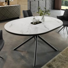 Masa ovala extensibila, Ceramica Alba, MIKADO 120-160cm A-46503 VC