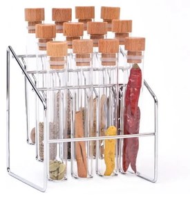 Recipiente de condimente cu suport 12 buc. Spice Lab – Wireworks