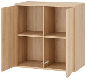 Boxie 2 uși dulap de perete 80x80x37 cm stejar sonoma