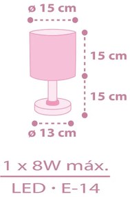 Veioză pentru copii Dalber 42491 FAIRY DREAMS 1xE14/8W/230V