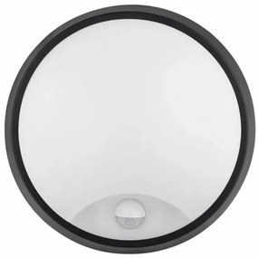 Aplică LED de exterior cu senzor LED/12W/230V IP65 negru