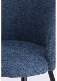 Set de scaune de sufragerie albastru 2 buc. din metal Radaja – Light &amp; Living