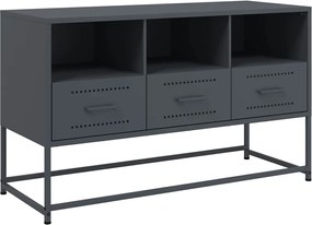 vidaXL Dulap TV, antracit, 100,5x39x60,5 cm, oțel