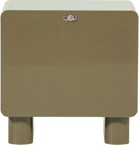 Noptieră verde cu aspect lucios Lustra – WOOOD