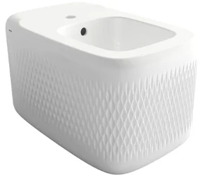 Bideu suspendat Shape, alb, din ceramica