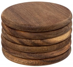 Set 6 suporti bauturi Acaccia, 10 x H 6 cm
