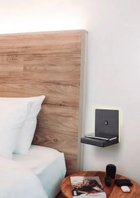 Aplica LED, incarcator wireless ZANZIBAR negru