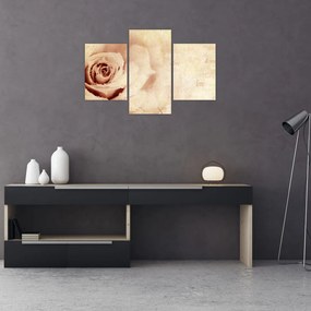 Tablou - floare de trandafir pentru îndrăgostiți (90x60 cm)