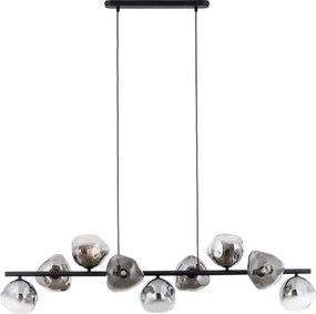 Brilagi - Lustru pe cablu VULCANO 9xG9/8W/230V negru/negru fumuriu