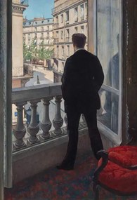 Reproducere Man at the Window, 1875, Caillebotte, Gustave