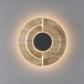Aplica de perete LED din travertin natural Daylight