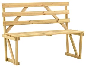 vidaXL Bancă de grădină, 120 cm, lemn de pin tratat